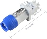 wecan Nac3fca PowerCon Power Connector Plug and Socket Female Male Head view 4