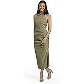 David's Bridal High Neck Fitted Jersey Sheath Dress