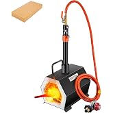 VEVOR Propane Forge Portable, Single Burner 2600&deg;F Metal and Knife Forge, Large Capacity Blacksmithing Farrier Forges, Gas Forging Tools and Equipment, Complete Mini Forge Kit