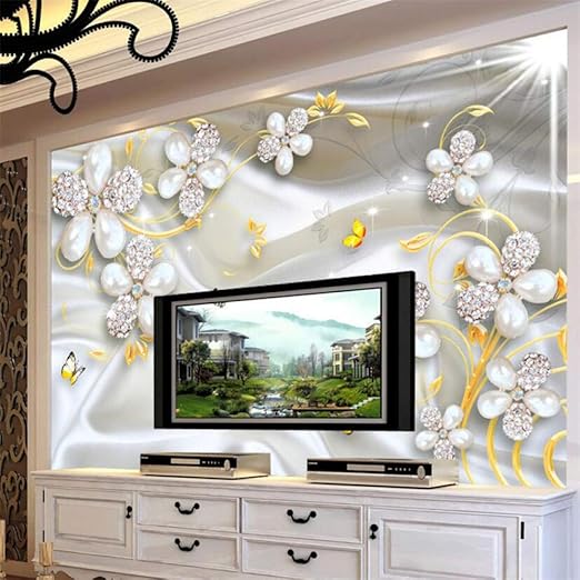 Zhensi Fondos De Pantalla 3d Fondo 3d Joyeria Flores Fondo De Lujo