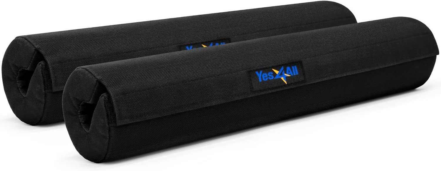 Yes4All BKVQ Barbell Pad, Black - Set of 2, 40.6 cm x 3.1 cm