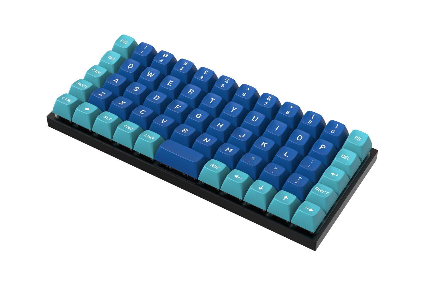 Drop MT3 Dasher Keycap Set, ABS Hi-Profile Keycaps, Doubleshot Legends, MX Style Covers Ortholinear Keyboards (Ortho Kit)