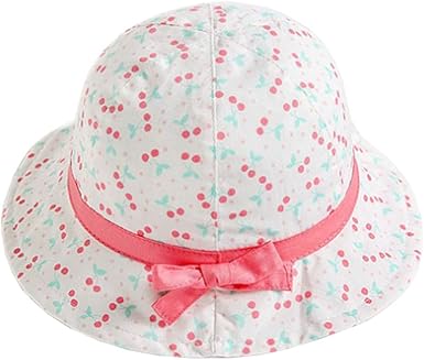 baby girl sun hat with chin strap