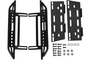 Axial SCX10 II, Metal Side Step Board for 90046 Crawler 1/10 RC Car - Foot Pegs Offroad Accessories Metal Material