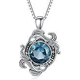 LONAGO Zodiac Sign Necklace Celestial Constellation Necklace Horoscope Astrology Zodiac Pendant Necklace Gift for Women