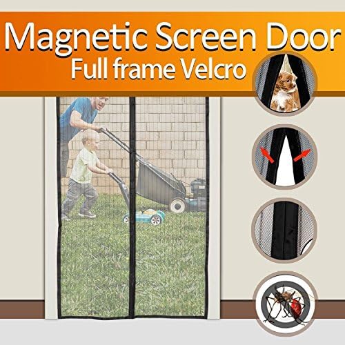 Magnetic Screen Door - Great for Porch or House - Easy to Open and Shuts Automatically (2:40/83)