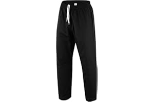 TRUESAGAUSA TRUESAGA - Solid Color Regular Karate Pants 8 Oz Cotton-Poly Light Weight Unisex