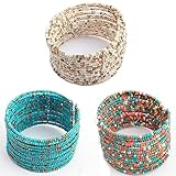 Susenstone®Women Bohemian Beads Beaded Bracelet, Chain Open Design