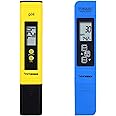 VIVOSUN pH and TDS Meter Combo, 0.05ph High Accuracy Pen Type pH Meter ± 2% Readout Accuracy 3-in-1 TDS EC Temperature Meter,