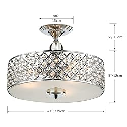 Saint Mossi Semi Modern Flush Mount Ceiling