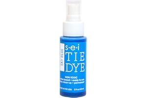 S·E·I S.E.I. Sky Blue Tie Dye Spray Bottle: 2oz. Non Toxic Fabric Dye Spray, DIY Permanent Clothing Dye, One Step, Ready to Use Tie Dye Supplies