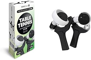 Maxx Tech Table Tennis Bat for Meta Quest 2, Meta Quest 3 & 3S