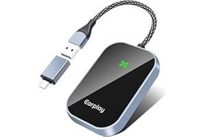 XINTUO Wireless CarPlay Adapter, Convert Wired to Wireless CarPlay Dongle, Plug & Play USB Adapter for Cars, Seamless Control Adapter for iOS 10+