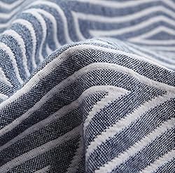 MEJU Blue Checks Stripes Triange Muslin Reversible