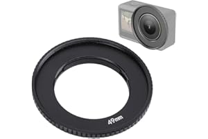 VBESTLIFE Action Camera Filter Adapter Ring for Action 4, Aluminum Alloy 49MM Lens Adapter