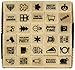Hero Arts Kelly's Holiday Planner Icons Wood Block Rubber Stamp