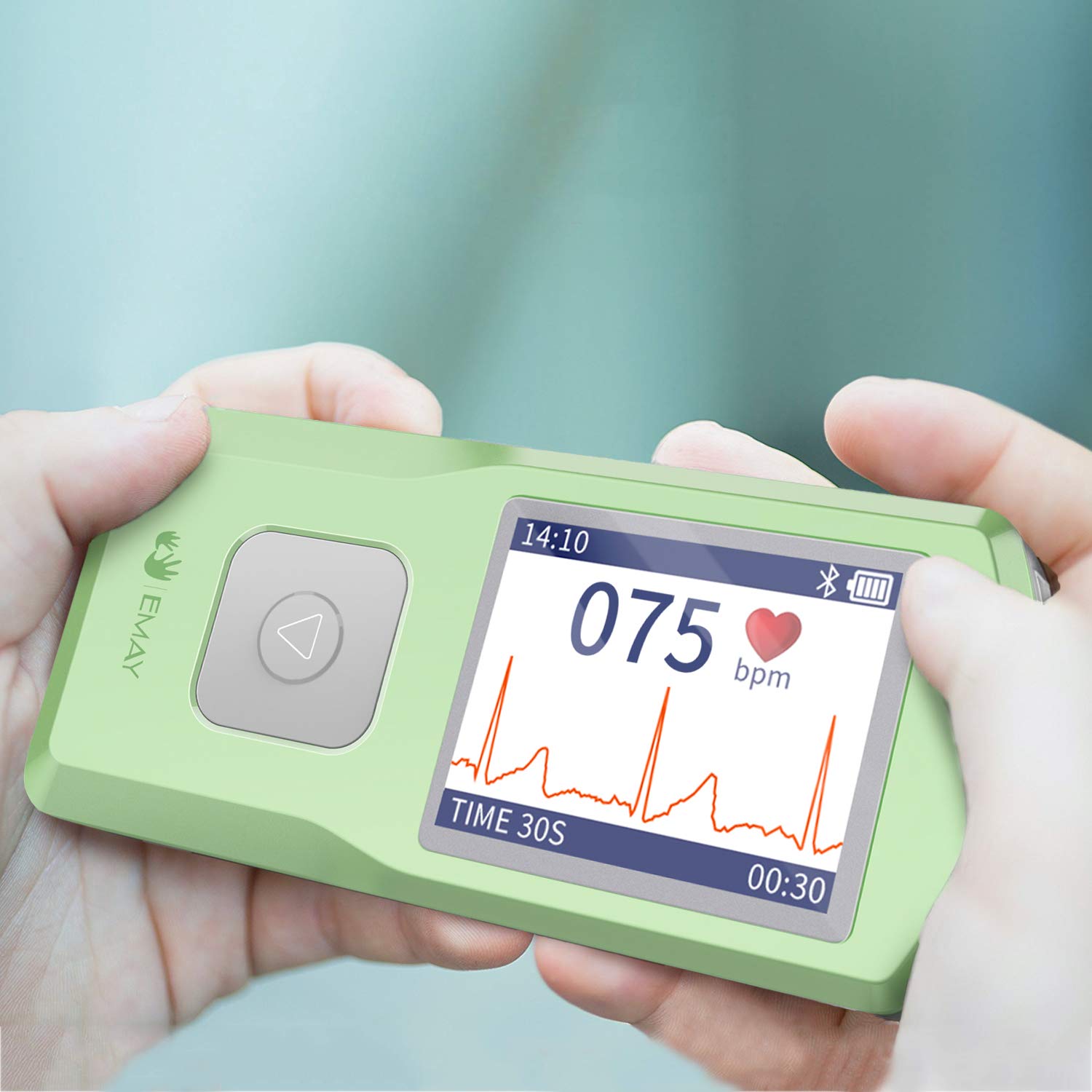 EMAY Wireless EKG Monitor Records ECG & Heart Rate Anytime Anywhere