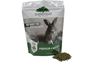 Sherwood Pet Health Adult Rabbit Food Timothy Hay Pellet 4.5 lbs. Hay-Based, Grain-Free, Soy-Free for Better Digestion