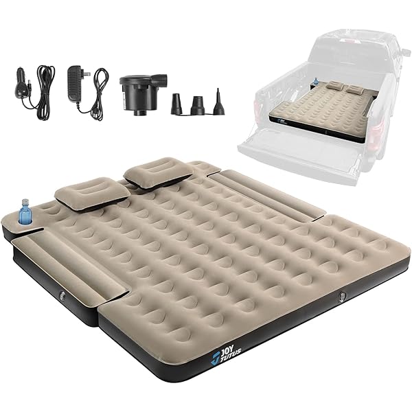 Pittman Outdoors PPI505 AirBedz Tan Truck Bed Air Mattressミッドサイズショート