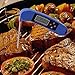 Samshow Digital Cooking Thermometer, Instant Read, Voice Function LED Screen, Backlight, Kitchen Thermometer, Food Grade Stainless Steel Probe for Kitchen Grilling Food Milk Candy and Bath Water(Blue)