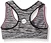 Maidenform Girl Big Girls Seamfree Sport Bra, Black/White Space Dye, Medium