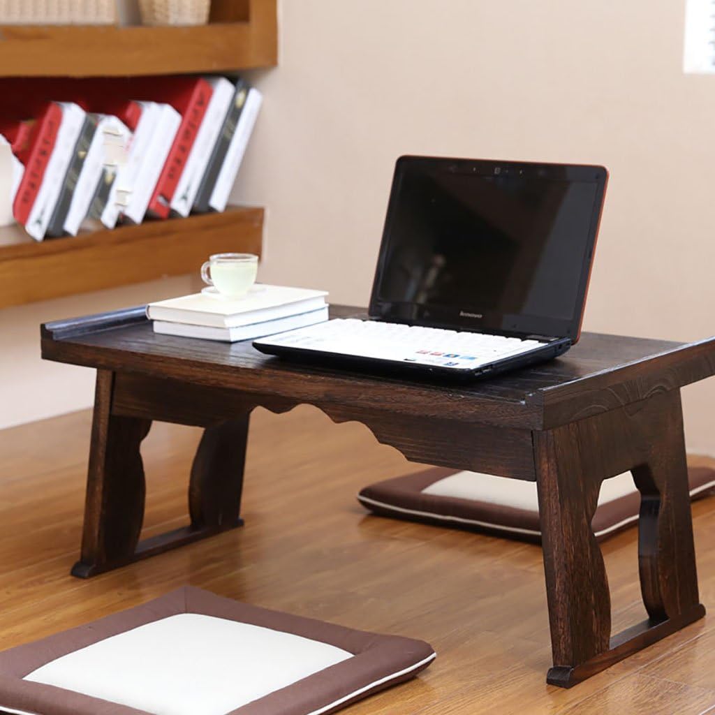 JHZDZ Table Wood Computer Desk Bed Fold Lazy Portable Notebook Small Desk Portable Small Table (Size : 80 * 44 * 36cm)