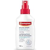 Elastoplast Wound Cleansing Spray, 100ml | Protects against infections | Fast and pain-free application | Colourless solution