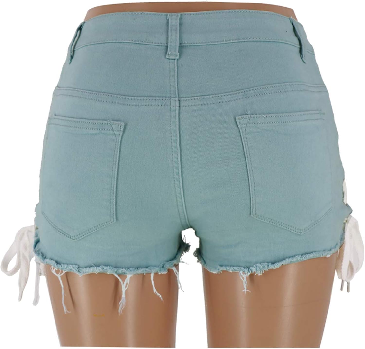 women's plus size cut off shorts