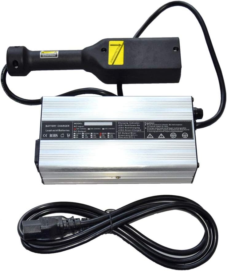 ScaAuto Golf Cart Charger 36V 5A Chargers 36 Volt Trojan Golf cart Batteries Charger with