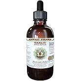 Garlic Alcohol-Free Liquid Extract, Organic Garlic (Allium sativum) Dried Powder Glycerite Hawaii Pharm Natural Herbal Supplement 2 oz