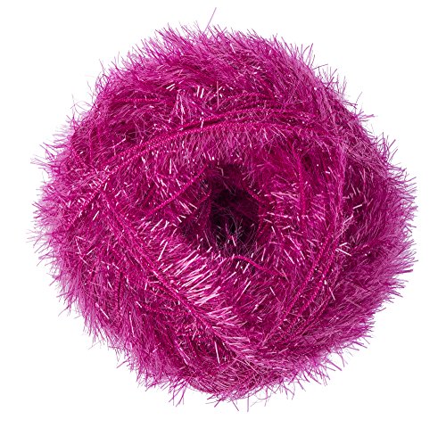 Red Heart Scrubby Sparkle Yarn, Watermelon