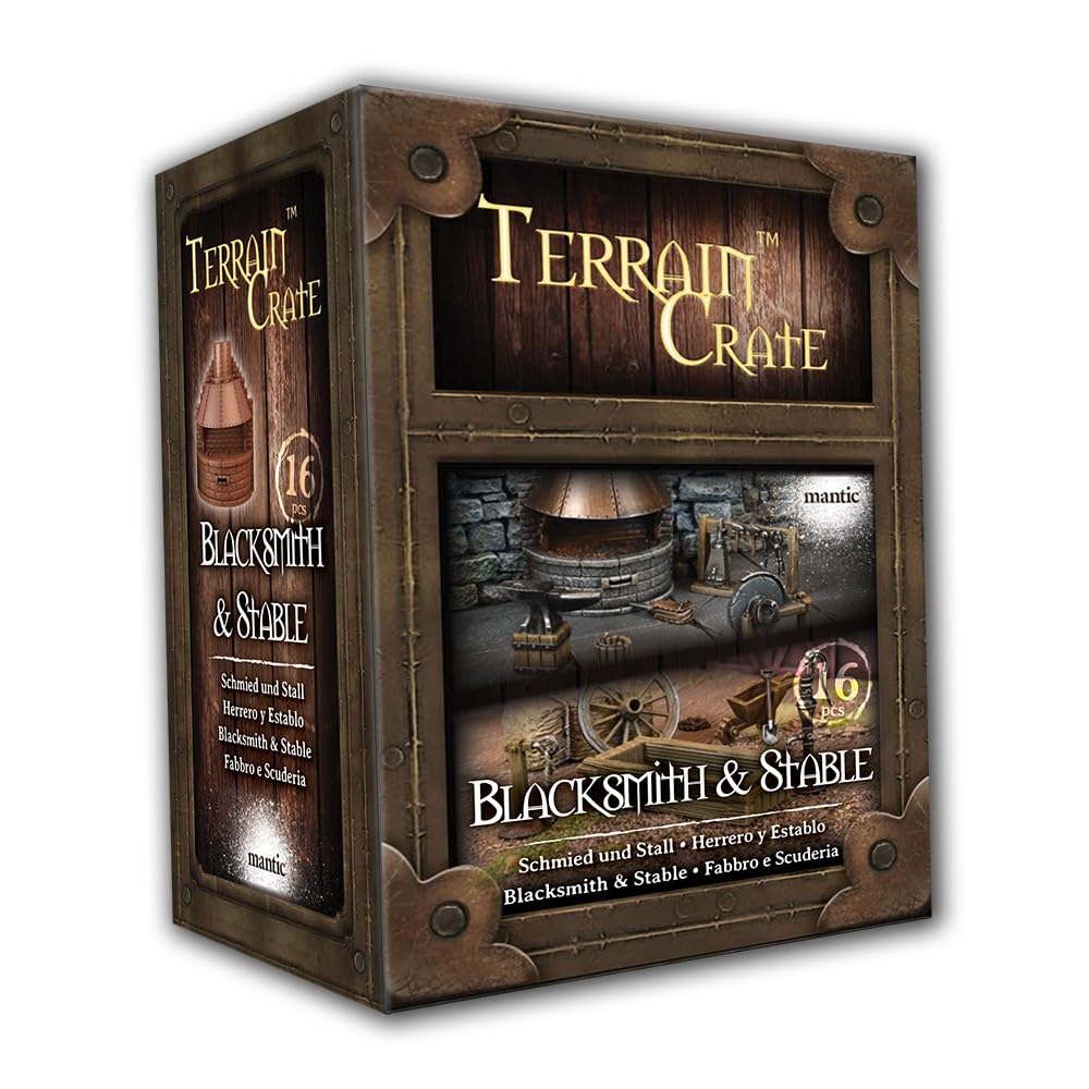 TerrainCrate: Blacksmith & Stable by Mantic Games
