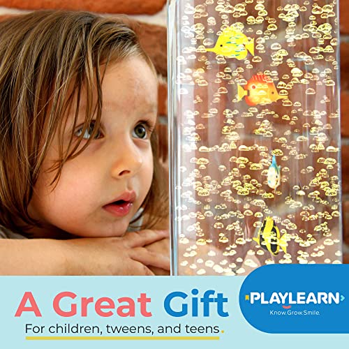 Playlearn Sensory Bubble Tube Lamp And Fiber Optic Lamp Combo Pack… on