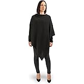 Dalle Piane Cashmere - 100% Cashmere Lightweight Poncho - Made in Italy - Travel Topper (7 oz) - One Size