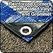 6' x 8' - Tent Shelter Tarp Cover Waterproof Tarpaulin Plastic Tarp Protection Sheet for Contractors, Campers, Painters