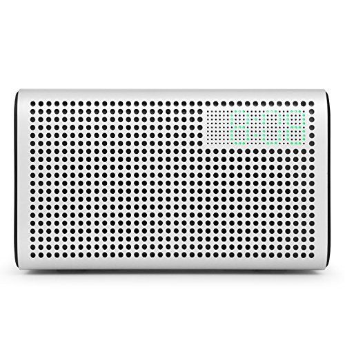 GGMM E3 Wireless Bluetooth Speaker, Multi Room Play Wifi Speaker with LED Clock, Alarm Setting, USB Charging Port, Stereo Sound Airplay Speaker