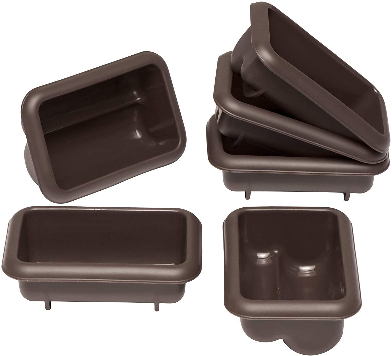 Lurch Mini Stollen Mould Flexiform 6pcs in Brown, Silicone, 9.1 x 5.6 x 3.9 cm โ image 1