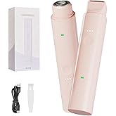 Bikini Trimmer for Women Pubic Hair - 2 in-1 Electric Razors for Women - Rechargeable Electric Shaver - IPX7 Waterproof Bikini Trimmer for Underarm Leg Arm Body Face Hair Remover Painless Portable