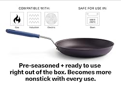 Misen 12 Inch Pre-Seasoned Carbon Steel Fry Pan