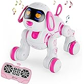 Contixo R3 Robot Dog Toy for Kids - Interactive Remote Control Smart Dancing Robotic Pet for Boys &amp; Girls Ages 3-12 - Pink