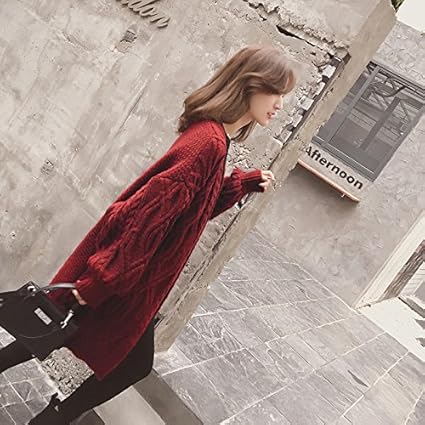 Xxin Knitting Hors De La Longues Femmes Long Lâchemapull