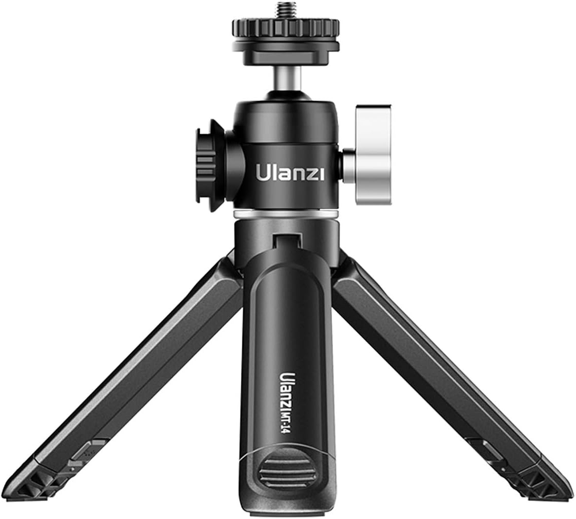 Mini Tripod PICTRON MT-14 Mini Camera Tripod with 360° Ball Head & Cold Shoe, Extendable Small Selfie Stick Tabletop Tripod for Camera iPhone Android Projector Monopod Webcam DSLR Gopro : Camera & Photo
