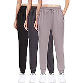 ZENEX 3 Pack Women Joggers, Women's Sweatpants with Pockets for Running, Yoga, Workout & Lounge