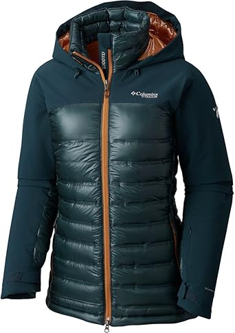 columbia women's heatzone 1000 turbodown hooded jacket