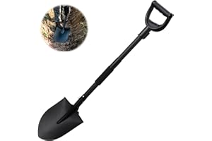Garden Shovel,41” Long Handle,Heavy Duty Trenching Digging Shovel, Garden Spade, Round Metal Shovels for Gardening,Round Shov