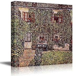 Forsthaus in Weissenbach II 1914" by Gustav Klimt - Austrian Symbolist Painter - Canvas Art Home Art - 16x16 inches