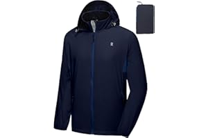 Little Donkey Andy Mens Sun Protection Breathable Jacket UPF 50+, Lightweight Summer Shirts Packable for Running Hiking
