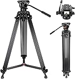 Video Tripod, COMAN 74" Professional Heavy Duty