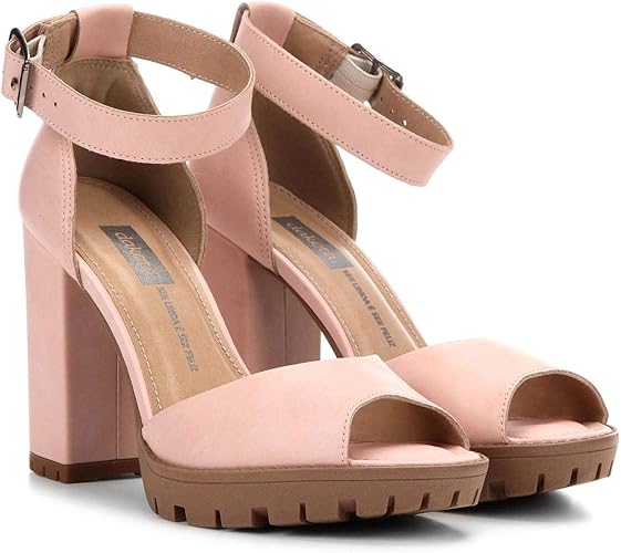 sandalia tratorada rosa bebe