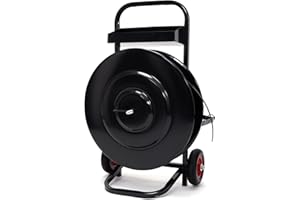 Nroboo Heavy Duty Banding Cart Strapping Dispenser for Poly/Plastic Steel/Fibre Strapping, Moveable Banding Strapping Cart De